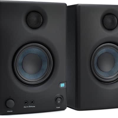 PreSonus Eris E3.5 3.5-inch Powered Studio Monitors  Bundle with D'Addario Classic Series 1/4 inch TS to 1/4 inch TS Speaker Cables - 5 foot image 3