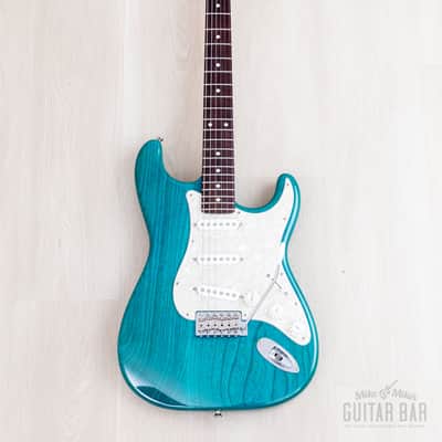 2012 Fender '62 Stratocaster ST62/ASH/MH Transparent Blue + Headstock Near-Mint, Japan MIJ image 2