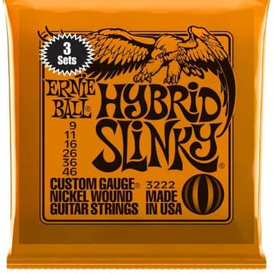 (3 Pack) Ernie Ball Hybrid Slinky Nickel Wound Sets, .009 - .046 Bild 1