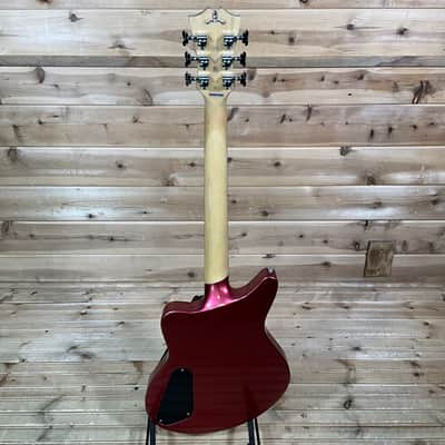 D'Angelico Premier Bedford SH Electric Guitar - Oxblood image 5