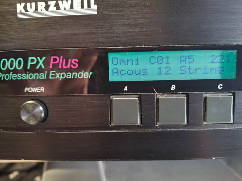 Kurzweil 1000 PX PLUS PROFESSIONAL EXPANDER Series Rackmount Sound Module 1988 - 1992 - Black image 1