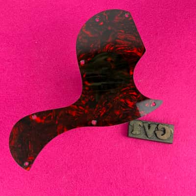 General Vintage Tone ®️ Custom Vintage Brown Tortoise Nitrate celluloid Pickguard For Gibson® SG® Junior - Brown tortoise Nitrate celluloid image 5