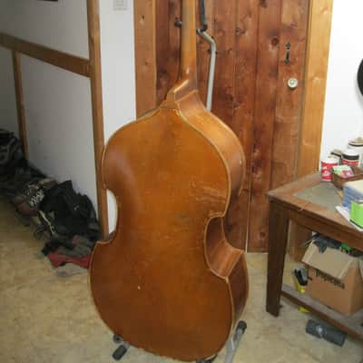Juzek Double Bass 1940s - Honey Amber image 7