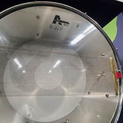 Dunnett "Bridge" 14x6.5 Brushed Steel Snare Drum 2012 - Brushed Stainless Steel image 4