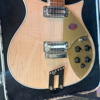 2025 Rickenbacker 660 Electric Guitar Maple Glo With Logo Hard Case image 7