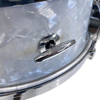 1960's Gretsch 6.5"x14" Dixieland Snare Drum in White Marine Pearl image 5