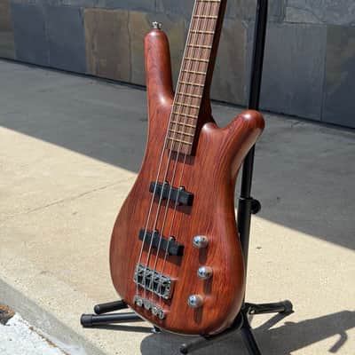 Used Warwick Pro Series Corvette Bubinga 4 Passive 4 String Bass with Gig Bag image 5