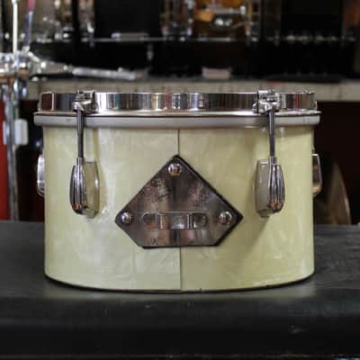 1970's Slingerland 10" and 12" Timbale Set in White Marine Pearl image 6