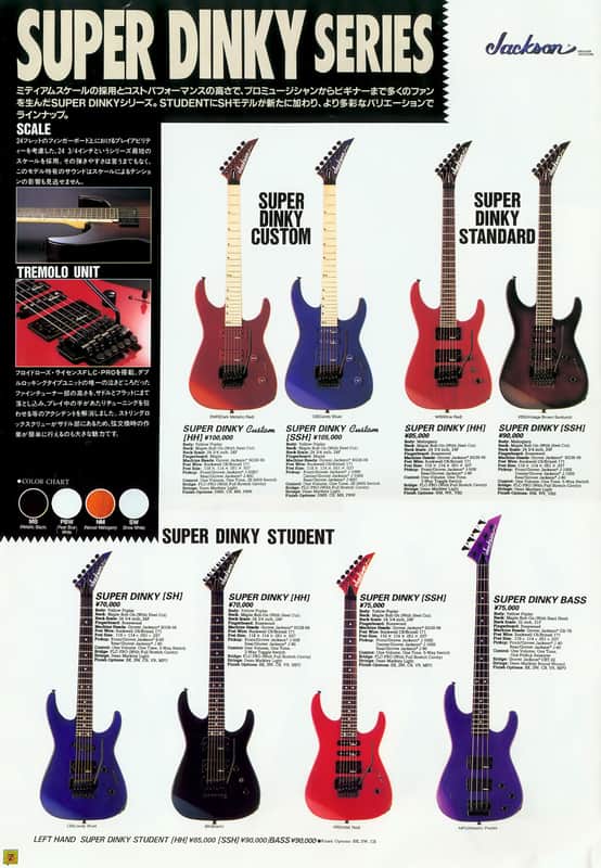 Grover Jackson Super Dinky (Fusion) SSH Student 1993 Black | Reverb