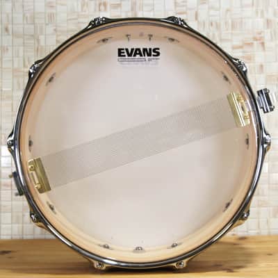 Click Icon 4x14 10ply Maple Snare Drum -Flaky Oak Veneer Satin Oil image 7