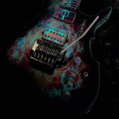 Lionheart Guitars Eximia Custom 6-String "Galaxy" | Built-in LED System | Edge Tremolo | w/ Hard Case & COA image 21