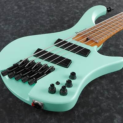 Ibanez Bass Workshop EHB1005MS Sea Foam Green Matte + GIG BAG - 5-String Electric Bass Guitar multiscale multi scale EHB 1005 MS image 2