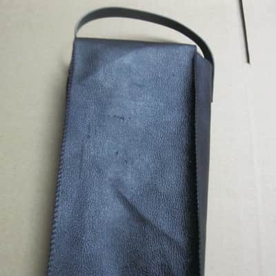 lightly used genuine BOSS vinyl pouch for FV300H, FV300L, and similar size size Boss pedals (NO pedal included) 1990s - Black Vinyl Exterior / Black Thin Canvas Interior image 14
