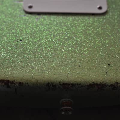 Fender Custom Stratocaster Heavy Relic Lime Green Sparkle CS Texas Specials image 10