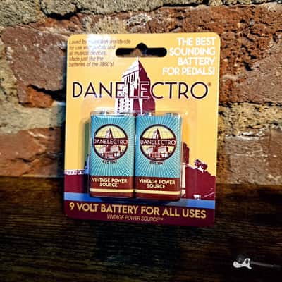 Danelectro "Vintage" 9V Carbon Zinc Battery (2 PK) *NEW*