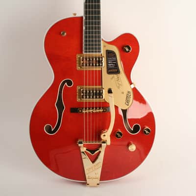 Gretsch Nashville Hollow Body with String-Thru Bigsby and Gold Hardware Ebony Fingerboard Orange Stain image 8