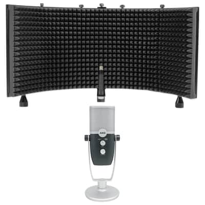 AKG ARA C22 USB Condenser Microphone+Stand+Shield For Recording/Podcast/Gamer image 1