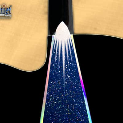 Esteban American Legacy Starlight Limited Edition Acoustic Electric Guitar Blue Sparkle image 12