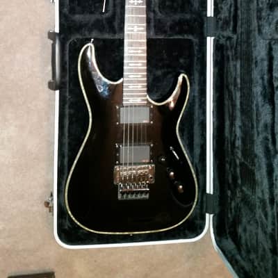 Schecter Hellraiser C-1 FR 2010 Black with Gator Hard Case image 1