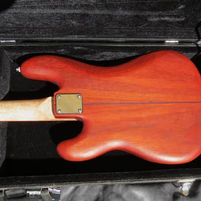Babik Custom P-Bass style, Padauk birds eye maple neck, Handmade 2019 image 3