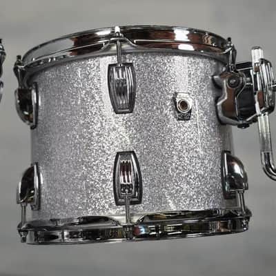 Used Ludwig Classic Oak 6pc Drum Set Silver Sparkle - Very Good image 2