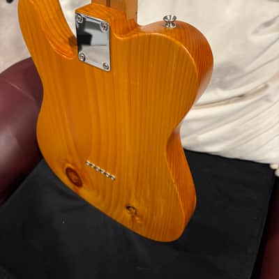 Fender Player MIM Partscaster Tele - 2021 With Fender Vintage ‘64 Pickups and Custom Knotty Pine Body image 7