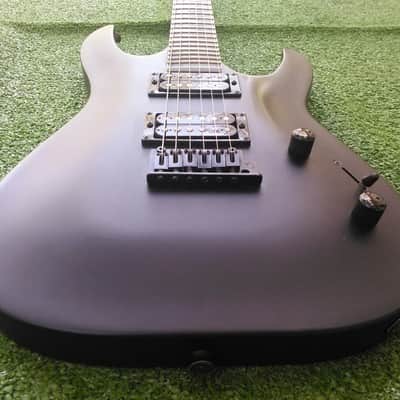 Jackson JS30 Super Strat Archtop 24 Jumbo Frets Sharktooth Inlay Dual Humbucker Tremolo Midel Vintage Style Big Block Strandard Trem Factory Original Satin Black image 10