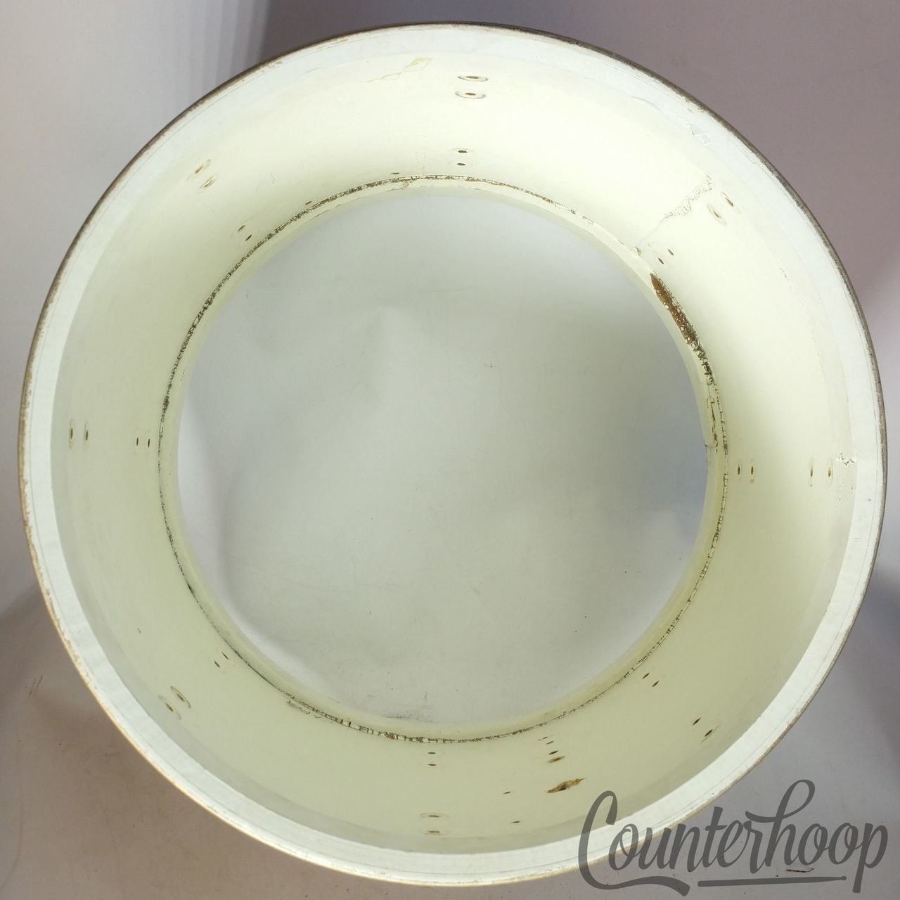 Leedy & Ludwig 15x12" Snare Drum Shell Gold Sparkle 3Ply Project Tom Vintage 40s — main photograph