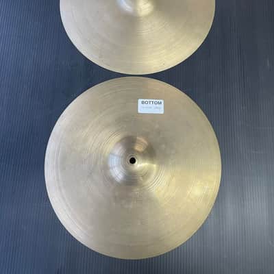 Vintage Avedis Zildjian 15" Hi Hats, Mixed Weight Pair 15-1/8" 930g - 14-15/16" 1300g image 1