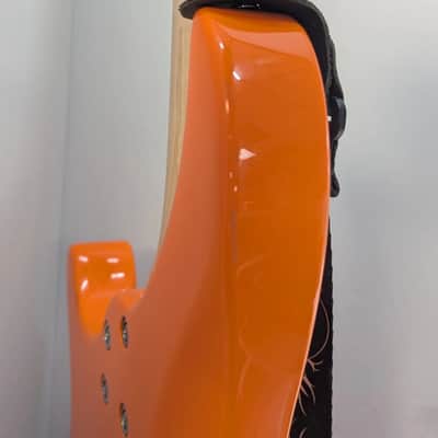 Mitchell MB100OR Short-Scale Solidbody Electric Guitar - Orange image 12