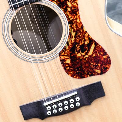 Guild F-2512E Maple Natural F-Jumbo Body 12-String Acoustic Electric Guitar image 9