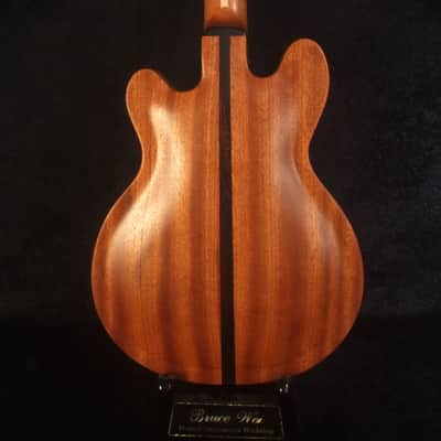 Handcrafted Baritone Ukulele, ArchBack, 4 String, Solid Spruce & Mahogany, Soft-bag, Bruce Wei UP19-2003-1 image 4
