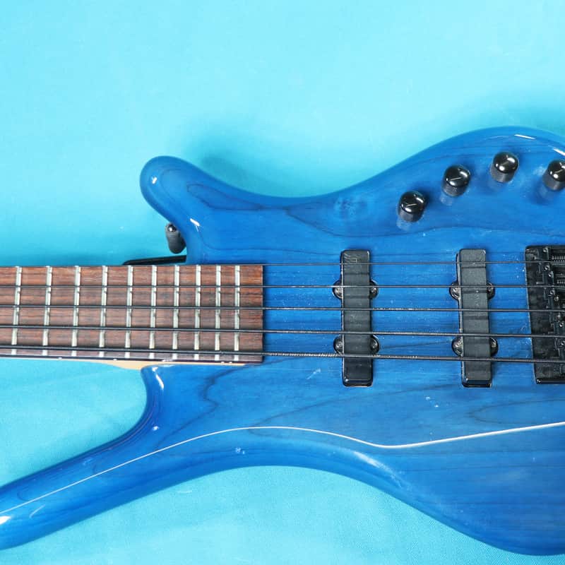 2010s Warwick Rockbass Corvette Basic 5 Ocean Blue Transparent
