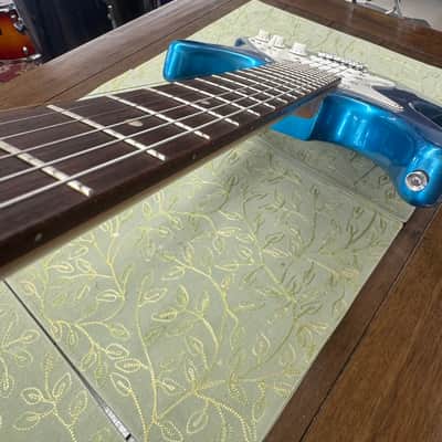 Assassin Stratocaster style electric guitar. - Blue Sparkle. image 3