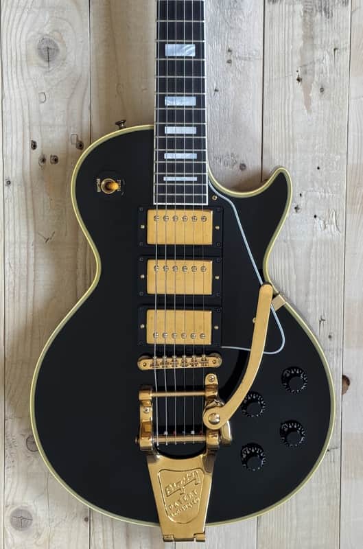 Gibson Custom Shop 3-Pickup '57 Reissue Les Paul Custom Black Beauty 2000 Ebony VOS R7 image 1