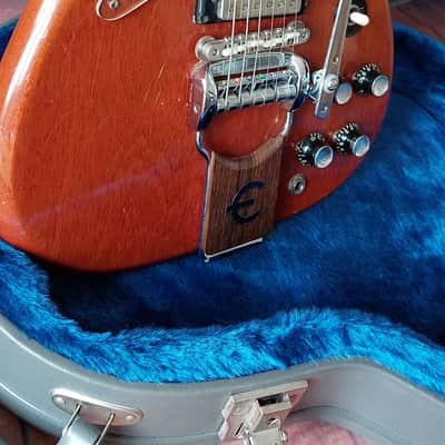 Vintage Epiphone Crestwood Custom 1961 - 1962 Cherry Red With Case image 2