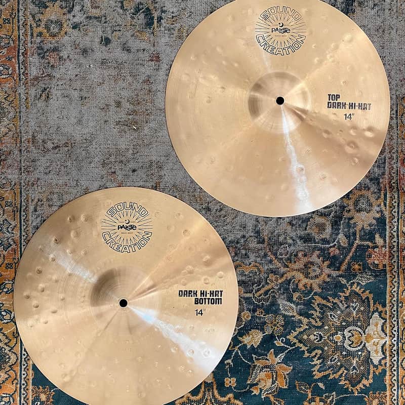 Paiste 14" Sound Creation Dark Hi-Hat Cymbals (Pair) image 1