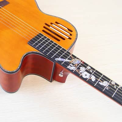 40 Inch Acoustic Electric Guitar, Spruce Top Body, Mahogany Neck, 20 Frets Fingerboard image 5