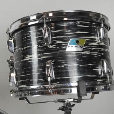 1970s Ludwig Oyster Black Pearl 14x22 8x12 16x16 Drum Set image 7