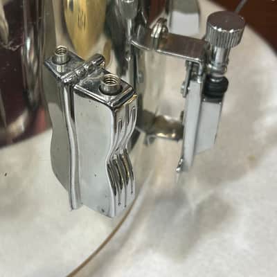 Ludwig 6 1/2" deep X 14" head Snare Drum (3114-T-SD-4186) 90's - COW - Chrome Over Wood image 7