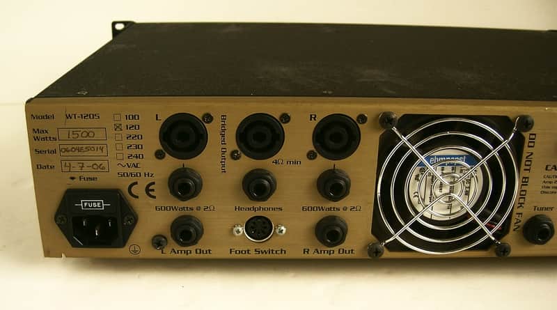 Eden WT-1205 Bass Amp *1200 Watts *Made in USA (2006) | Reverb