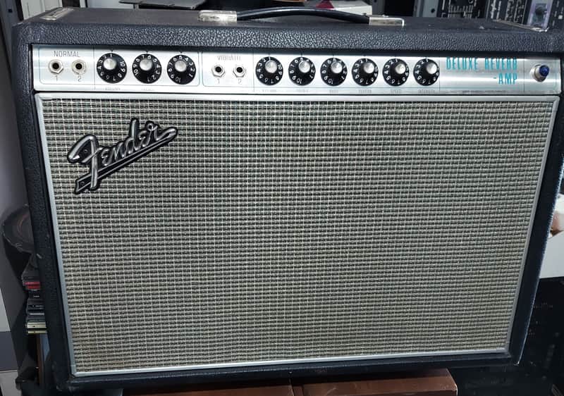 1967 FENDER DELUXE REVERB SILVERFACE 1966 TRANSFORMERS image 1