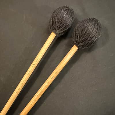 Mike Balter 25B, B25B Pro Vibe Mallets, RE-WRAPPED with Black Cord, Jazz Mallets, Birch, 1 Pair-Very Good image 1