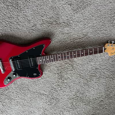 Fender Blacktop Jaguar P90 W/Gig Bag Candy Apple Red Exc! image 3