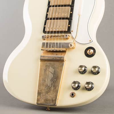 Gibson Custom Murphy Lab '63 Les Paul SG Custom Pre-Production Prototype #11, Ultra Light Aging 2020, Classic White image 2