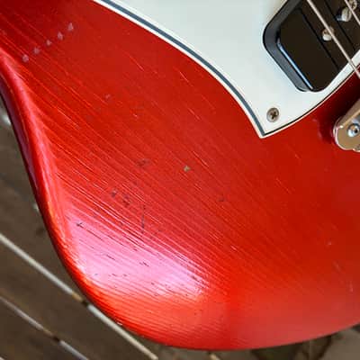 Playing demo link in Description!! Novo Serus J nucleus electric guitar Candy apple red with original case image 21