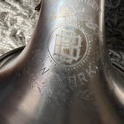 Antique Cornet “Omnia Vincent” New York Retailer Silver Plate c.1890s — Player Restorable image 10
