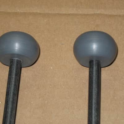 new old stock Gambal GPXH1 (UG13GPXH1) Glockenspiel, Bells, Xylophone Percussive Keyboard MALLETS, 1 & 1/4 inches Gray Very Hard Nylon Flat Ball Heads with Black Synthetic Shafts, with original packaging, from 1990s - early 2000s image 14