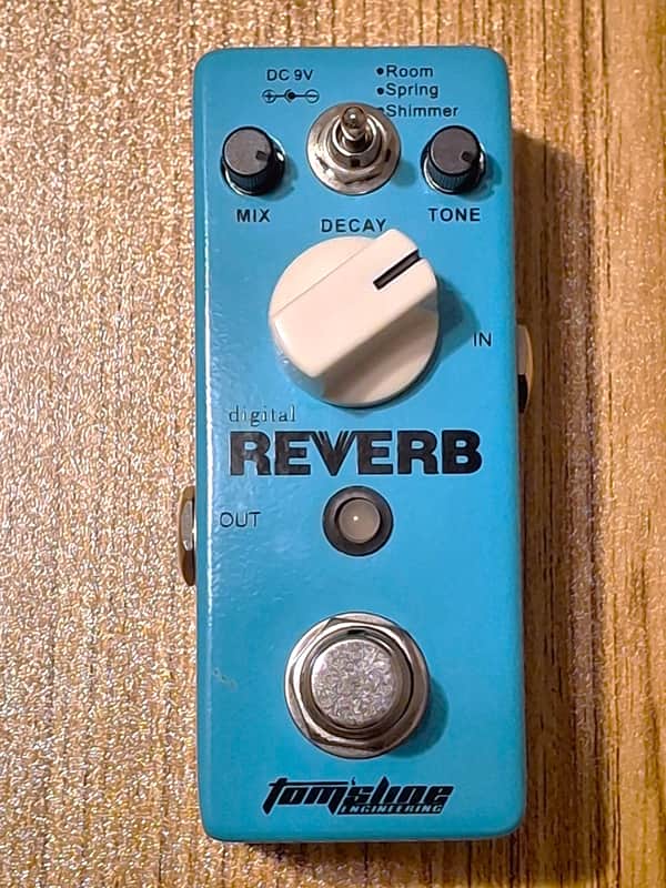 Tom's Line : Digital Reverb mini pedal, with 3 reverb modes (Room, Spring & Shimmer), 2020s image 1