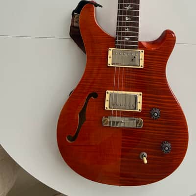 PRS SE Custom 22 Semi-Hollow Orange (2016) - Many Upgrades image 3